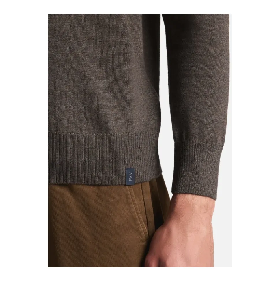 Crew Neck Wool Sweater