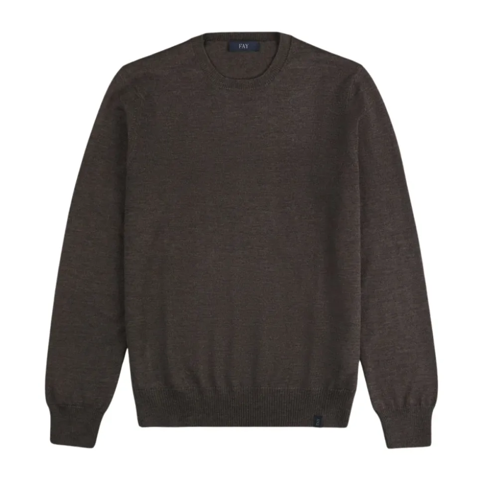 Crew Neck Wool Sweater
