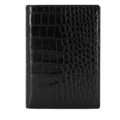 Crocodile-print Leather Wallet
