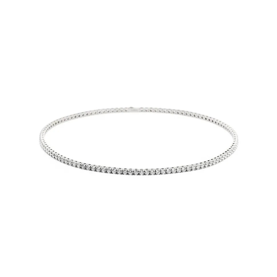 Crystal-Embellished Articulated Link Necklace