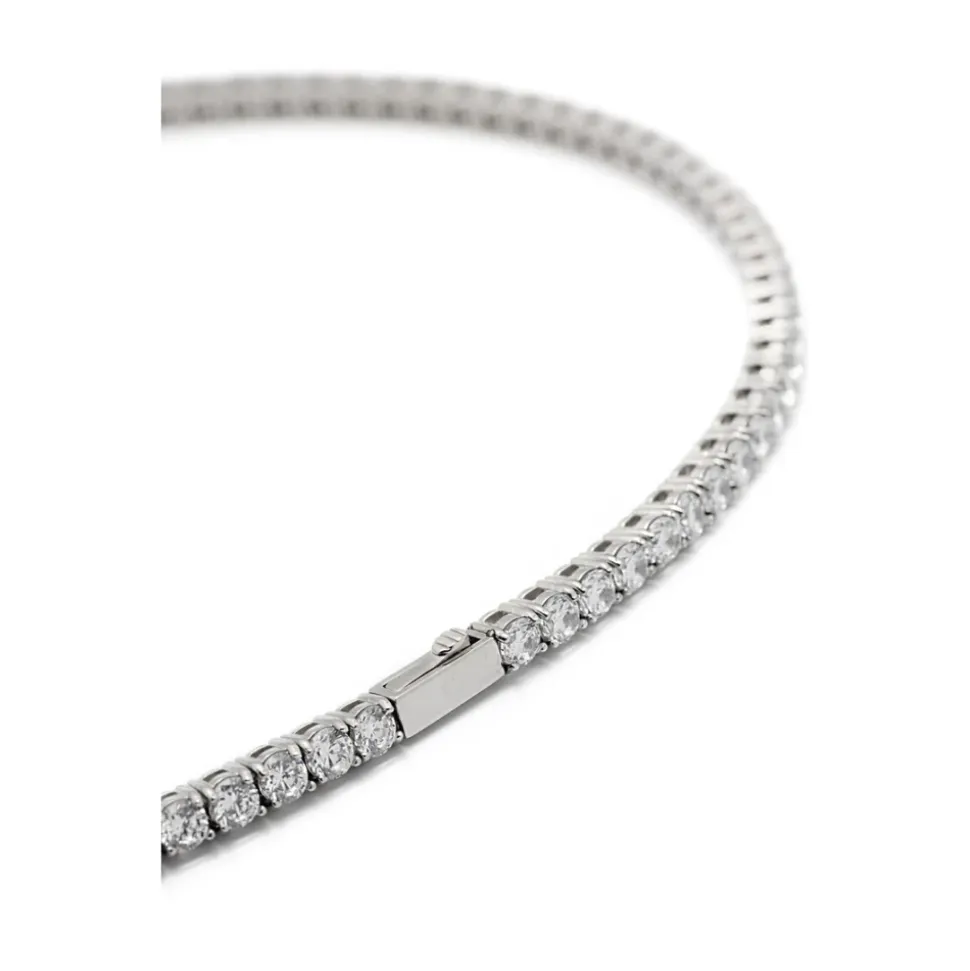 Crystal-Embellished Articulated Link Necklace
