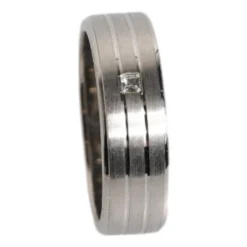 Crystal Logo Brass Ring