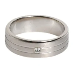 Crystal Logo Brass Ring