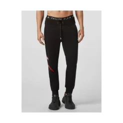 Crystal Logo Jogging Pants Black