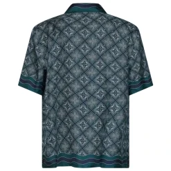 Cuban Collar Short Sleeve Shirt