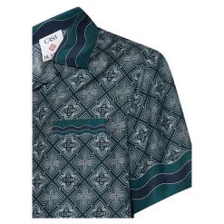 Cuban Collar Short Sleeve Shirt