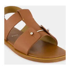 Cuoio Leather Sandals with Metal Detail