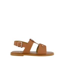 Cuoio Leather Sandals with Metal Detail