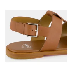 Cuoio Leather Sandals with Metal Detail