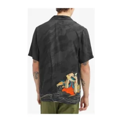 Cyber Skeleton Camp Collar Shirt