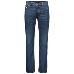 Dark Blue Straight High Waist Jeans