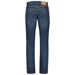 Dark Blue Straight High Waist Jeans