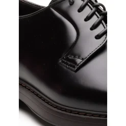 Dark Brown Flat Shoes Derby