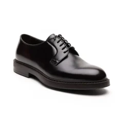 Dark Brown Flat Shoes Derby