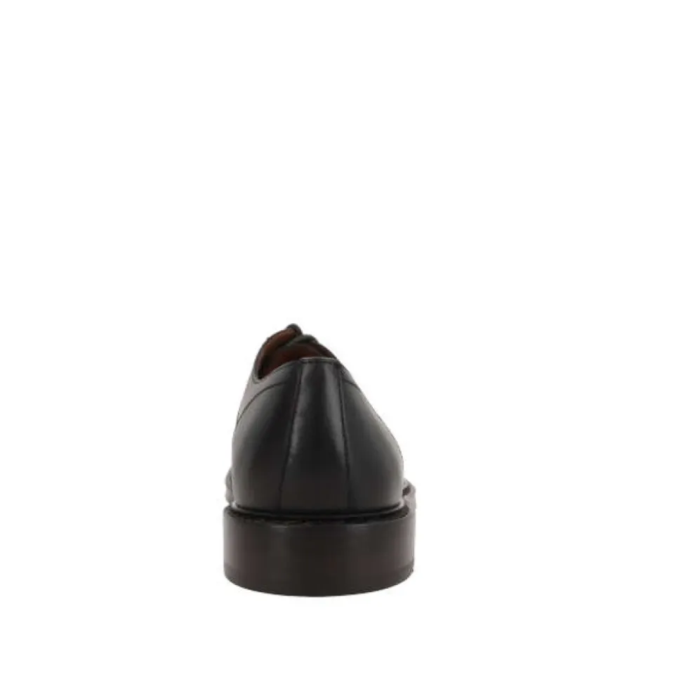 Dark Brown Leather Derby Shoes