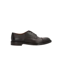 Dark Brown Leather Derby Shoes