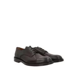 Dark Brown Leather Derby Shoes