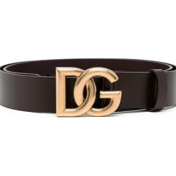 Dark Brown Logo Belt
