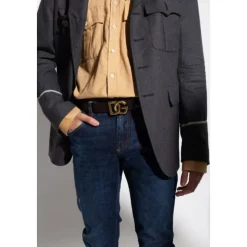 Dark Brown Logo Belt
