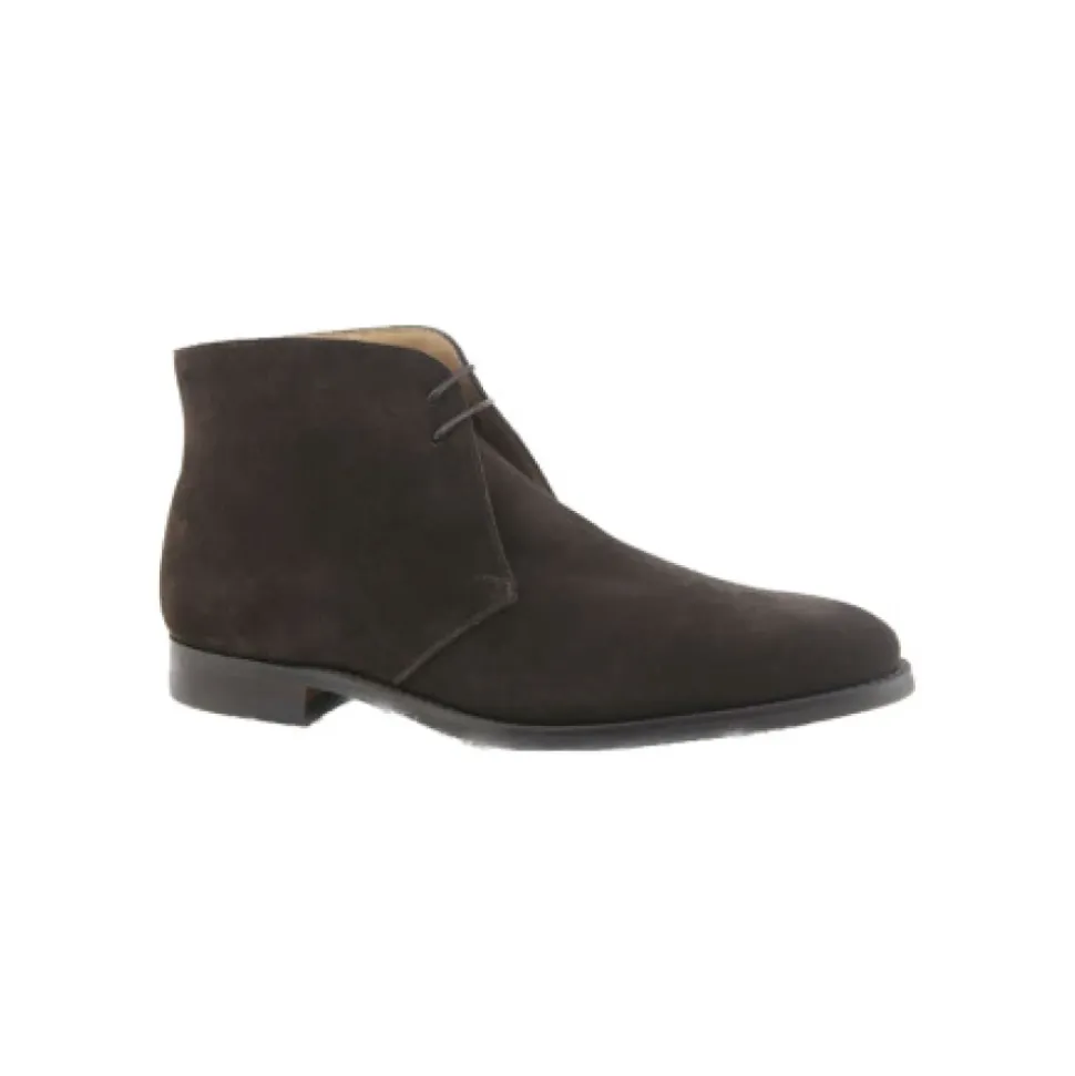 Dark Oak Suede City Sole Laced Shoes