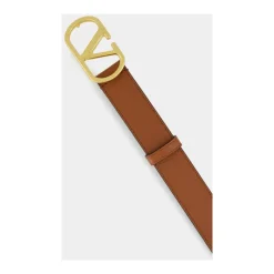 Deep Caramel VLogo Signature Belt