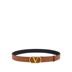 Deep Caramel VLogo Signature Belt