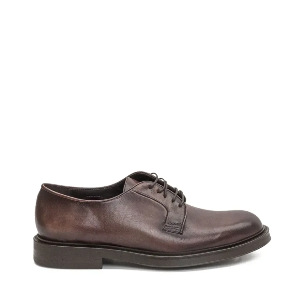 Deer Leather Lace-Up Dress Shoes