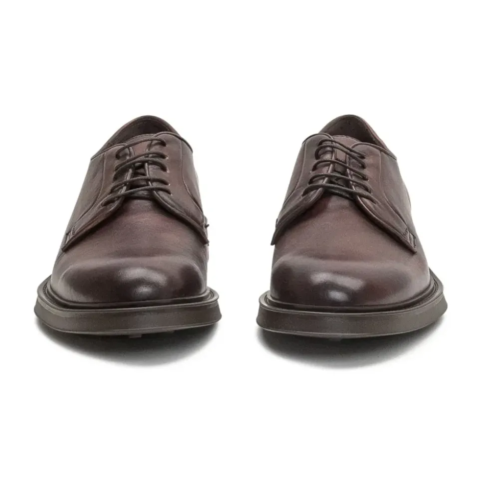 Deer Leather Lace-Up Dress Shoes