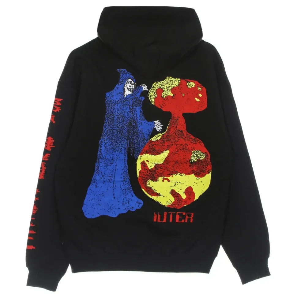 Demon Hoodie Lightweight Sweatshirt Black
