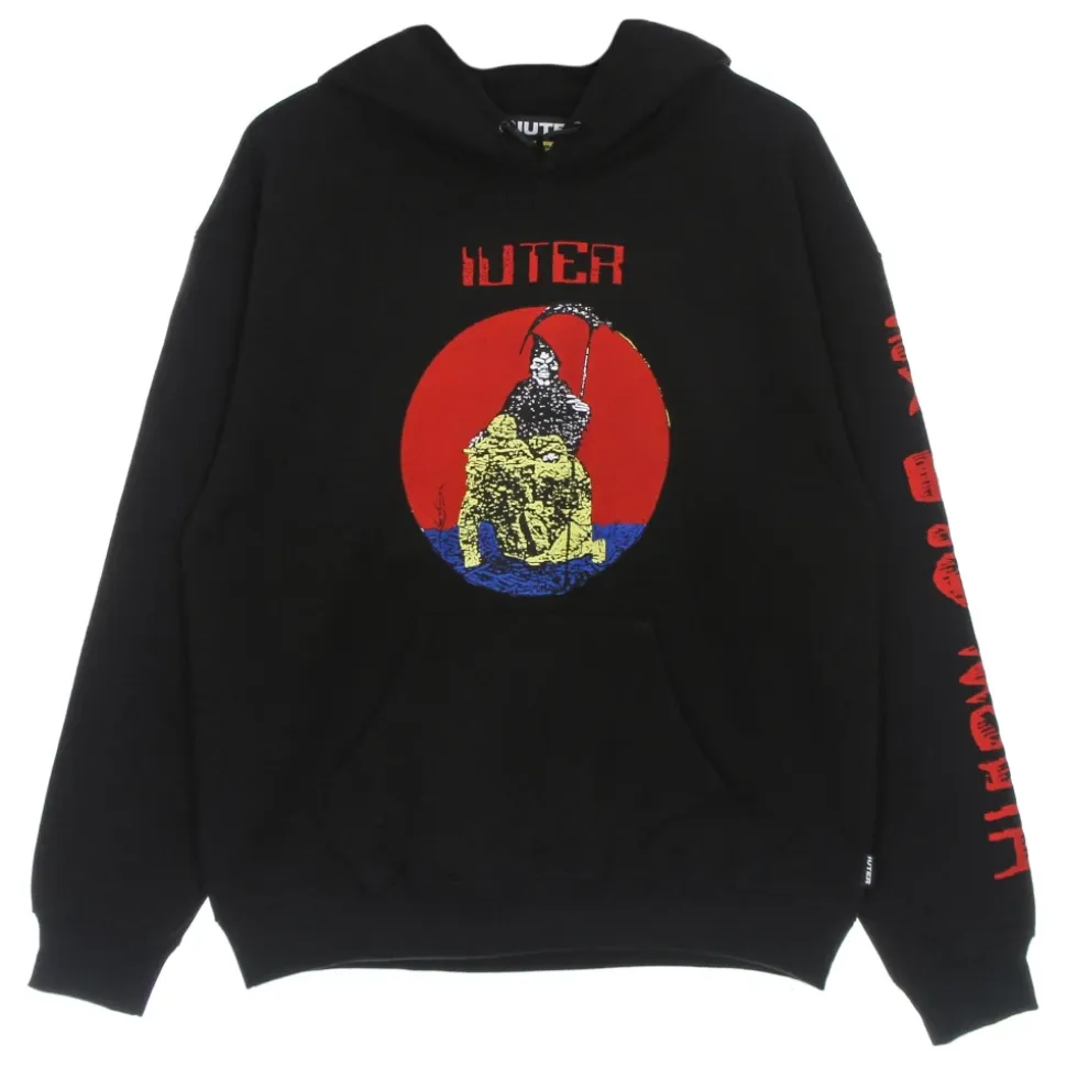 Demon Hoodie Lightweight Sweatshirt Black