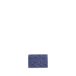 Denim Business Card Holder with Cover