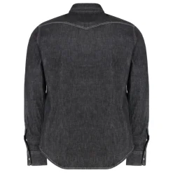 Denim Shirt with Two Front Pockets