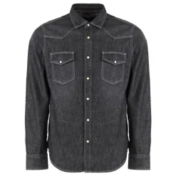 Denim Shirt with Two Front Pockets
