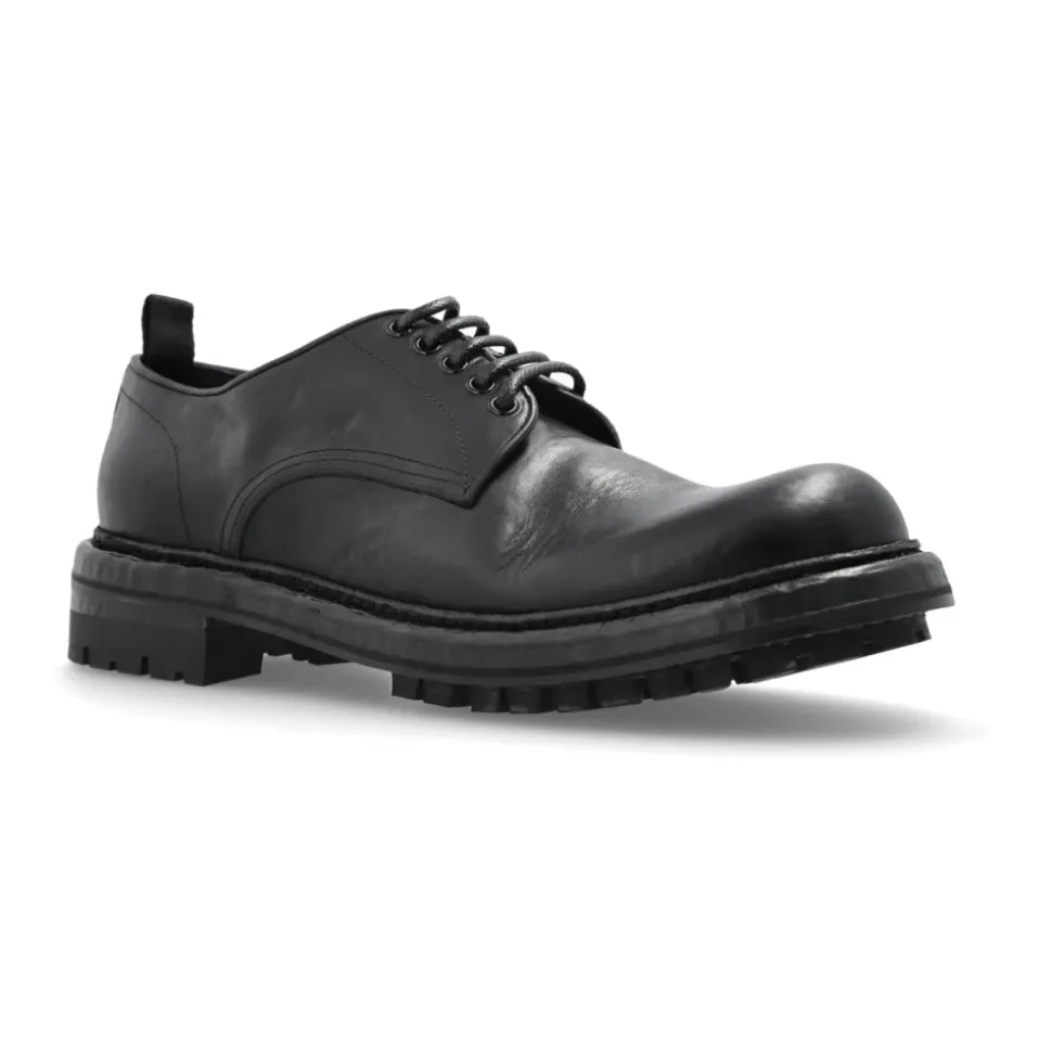 Derby type shoes