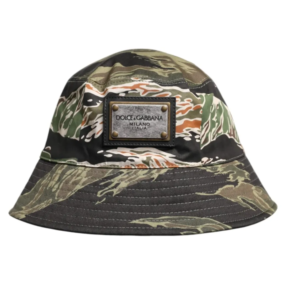 DG Plaque Wide Brim Bucket Hat