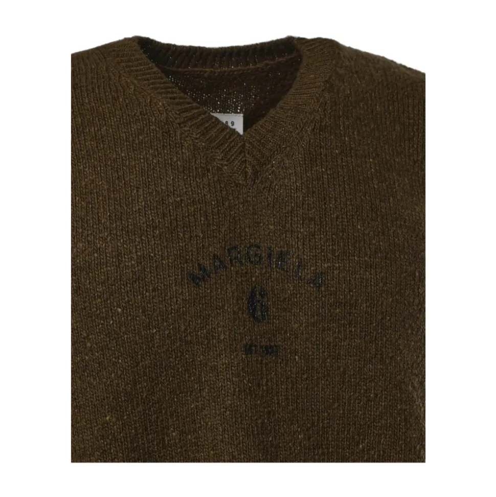 Distressed Logo-Print Sleeveless Knit