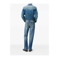 Distressed Straight Jeans