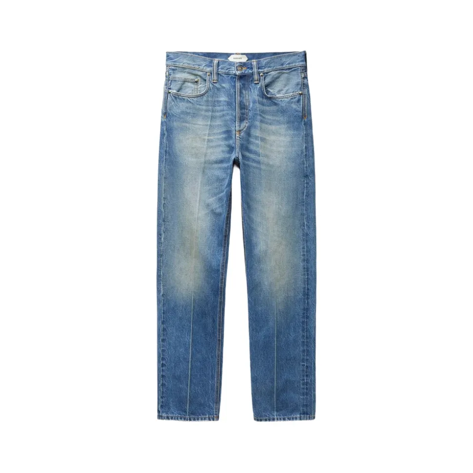 Distressed Straight Jeans