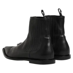 Dolce & Gabbana Black Chelsea Men Short Ankle Boots Shoes
