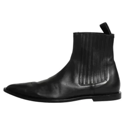 Dolce & Gabbana Black Chelsea Men Short Ankle Boots Shoes