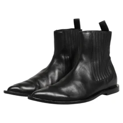 Dolce & Gabbana Black Chelsea Men Short Ankle Boots Shoes