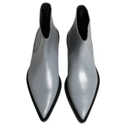 Dolce & Gabbana Light Gray Chelsea Short Ankle Boots Shoes
