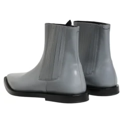 Dolce & Gabbana Light Gray Chelsea Short Ankle Boots Shoes