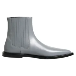 Dolce & Gabbana Light Gray Chelsea Short Ankle Boots Shoes
