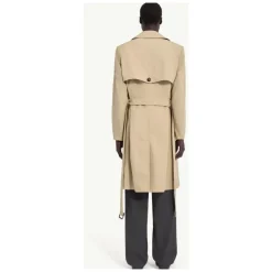Double-Breasted Belted Trench Coat