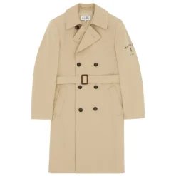 Double-Breasted Belted Trench Coat