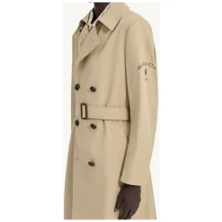 Double-Breasted Belted Trench Coat