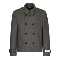 Double-Breasted Caban Coat
