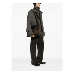 Double-Breasted Caban Coat