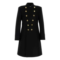 Double-Breasted Coat in Double Wool